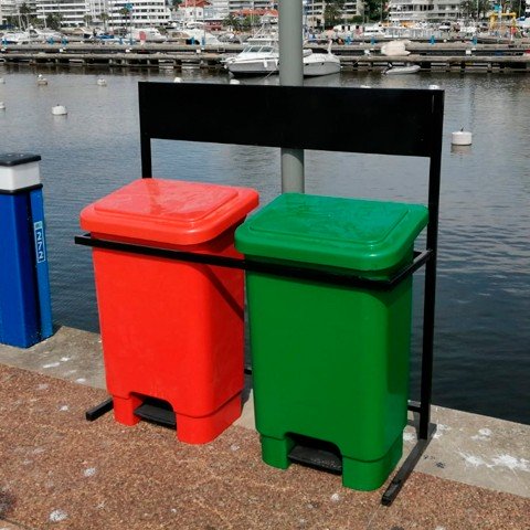 Lixeira Com Pedal e Rodas 100 Litros - Imagem 2