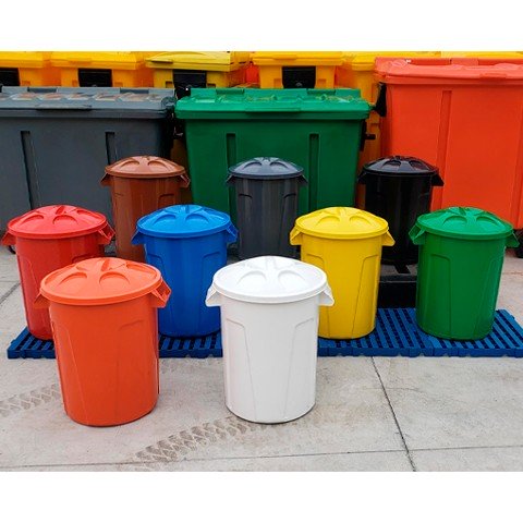 Cesto de Lixo Redondo Com Pedal 100 Litros - Imagem 2