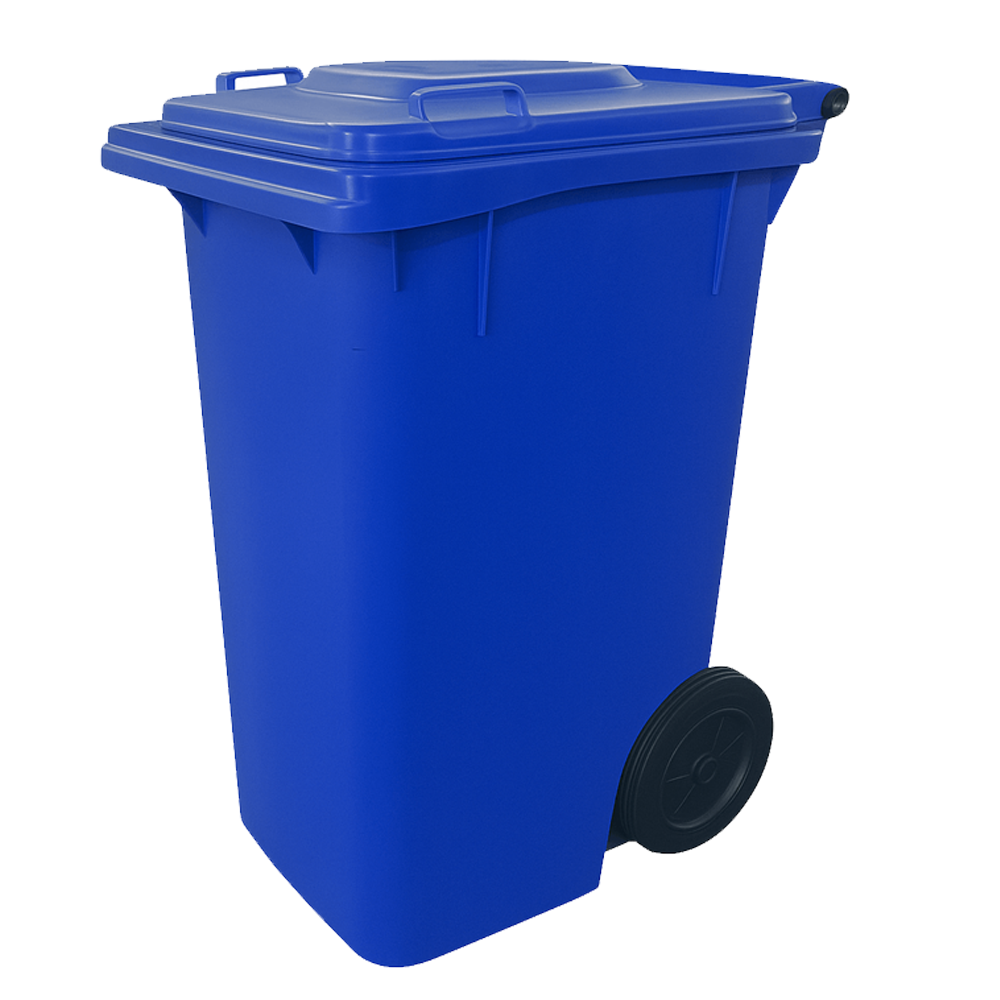 Carrinho Coletor de Lixo Sem Pedal de 240 Litros