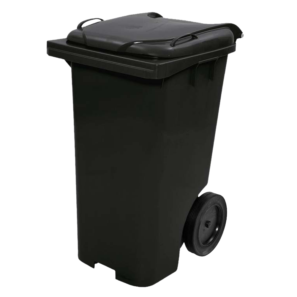 Carrinho Coletor de Lixo Sem Pedal de 240 Litros - Imagem 3