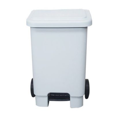 Lixeira Com Pedal e Rodas 100 Litros