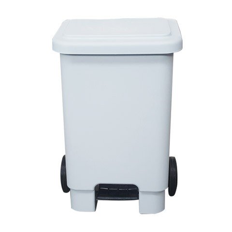 Lixeira Com Pedal e Rodas 100 Litros