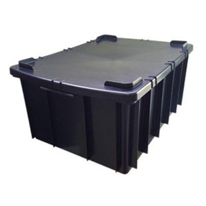 Caixa Plástica Fechada Com Tampa 26 Litros