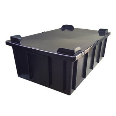 Caixa Plástica Fechada Com Tampa 36 Litros