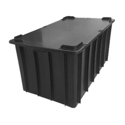 Caixa Plástica Fechada Com Tampa 180 Litros