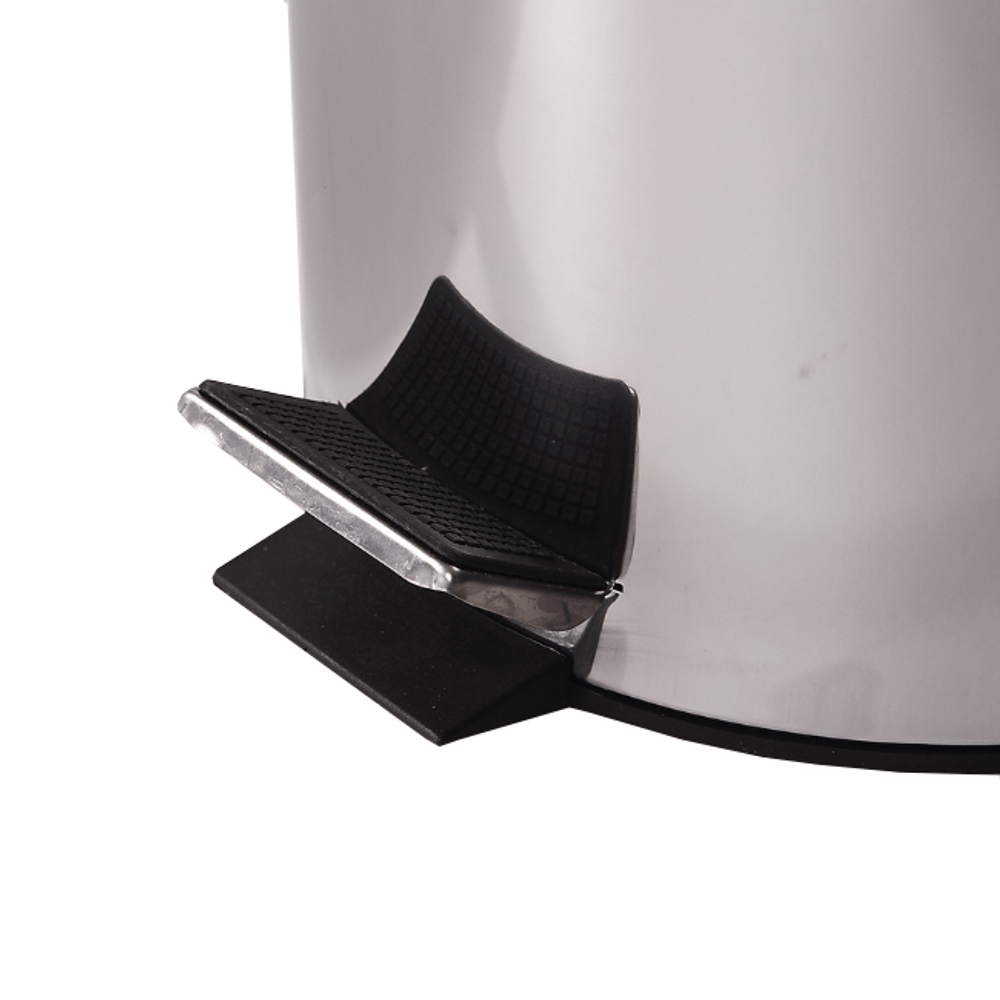 Lixeira em Aço Inox 7L com Pedal Redonda Banheiro e Cozinha - Imagem 5