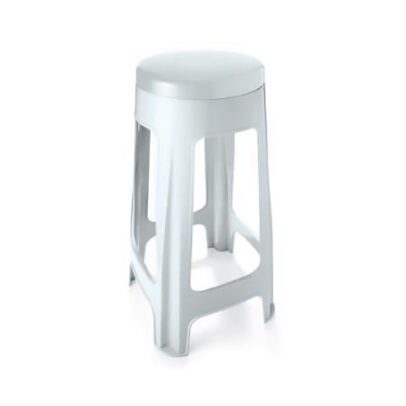 Banqueta de Plático Alta – Ônix