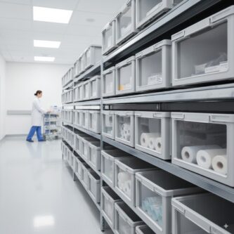 Armazene produtos hospitalares com as caixas plásticas da AtimilPlast