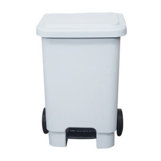 Lixeira Com Pedal e Rodas 100 Litros