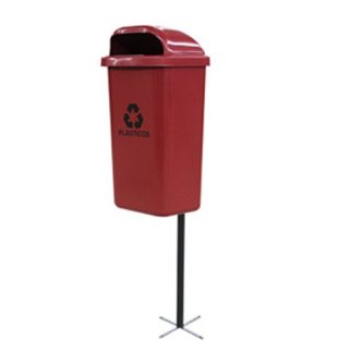 Lixeira Papeleira Com Poste 50L