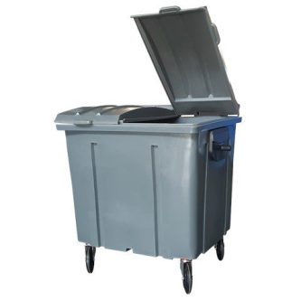 Container de Lixo 1000 Litros Com Tampa Bipartida