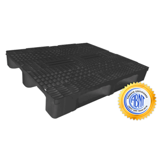 Heavy Pallet de Plástico Vazado 1,00M x 1,20M