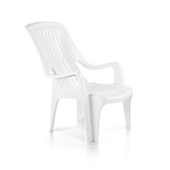 Banco de Plástico Comfort Com Encosto