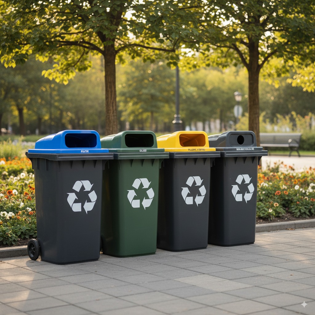 Como selecionar lixeiras de coleta seletiva para uso exterior