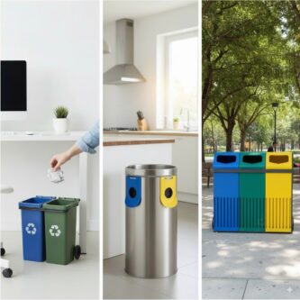 Lixeira de coleta seletiva qual o tamanho ideal para o seu espaço