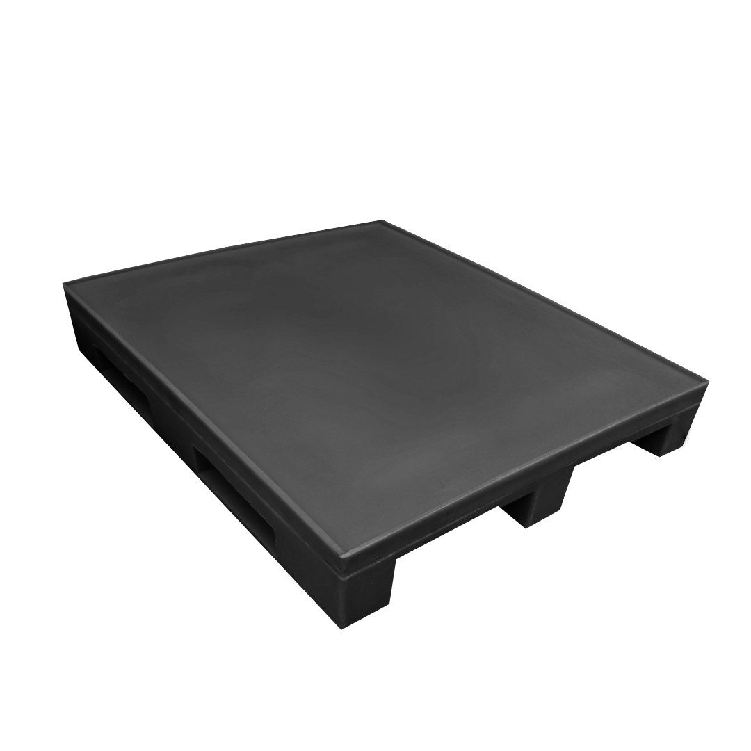 MASTER PALLET DE PLÁSTICO COM 4 ENTRADAS E ABAS – LISO 1,00M x 1,20M