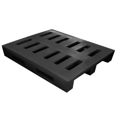 MASTER PALLET DE PLÁSTICO COM 4 ENTRADAS – VAZADO 1,00M x 1,20M