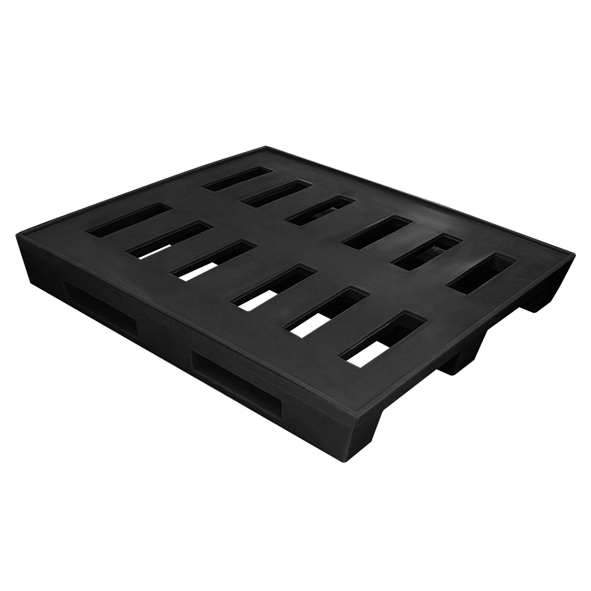 MASTER PALLET DE PLÁSTICO COM 4 ENTRADAS E ABAS – VAZADO 1,00M x 1,20M